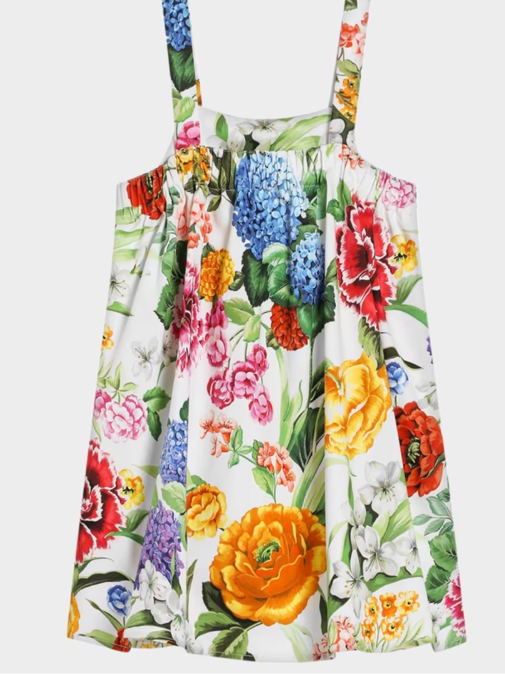 DOLCE & GABBANA Floral Print Sundress - White Multi